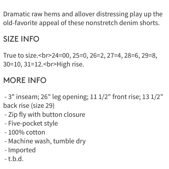 Free people white raw edge shorts - Picture 6 of 7